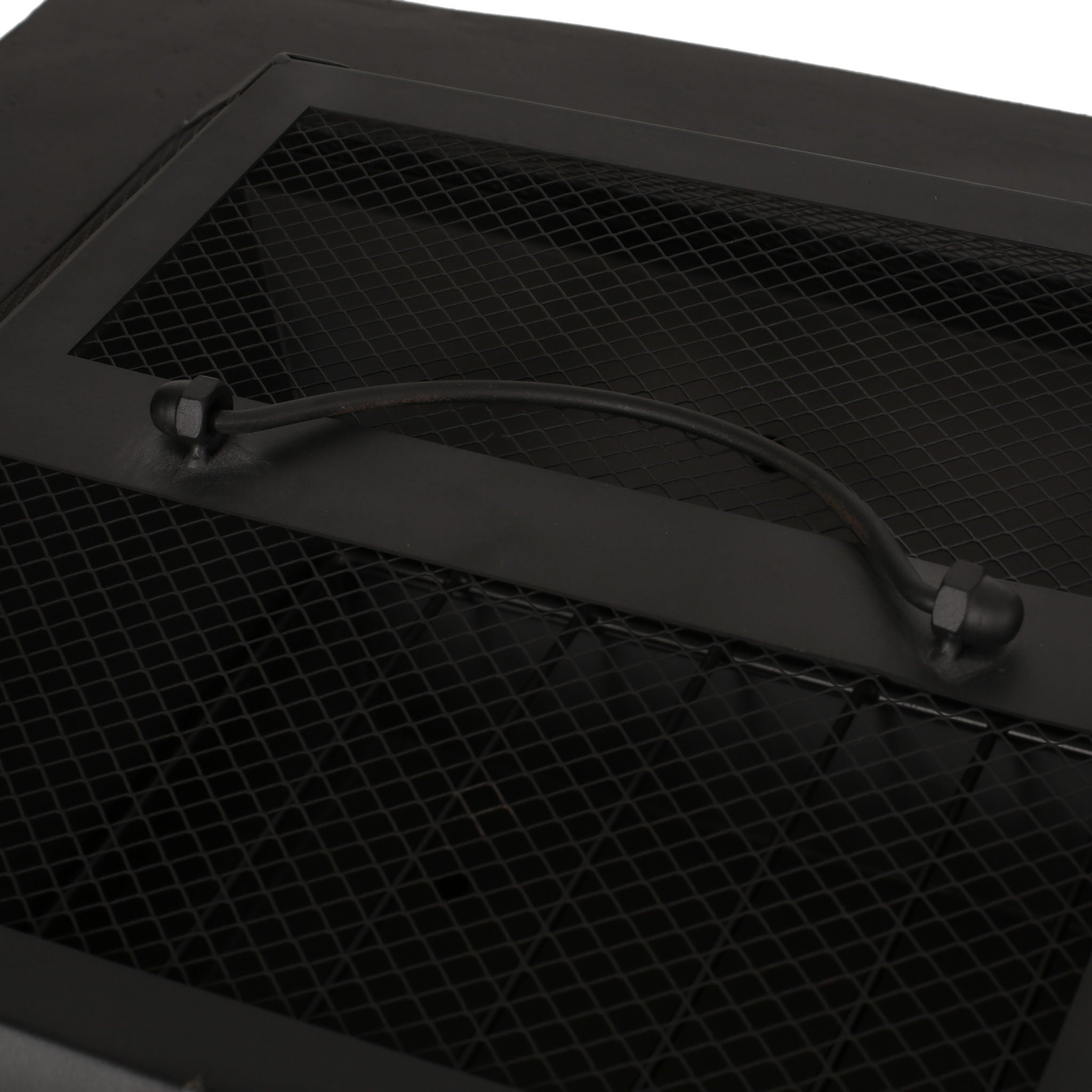 Outdoor Square MGO Wood Burning Fire Pit - Dark Gray by HouseOfZazla