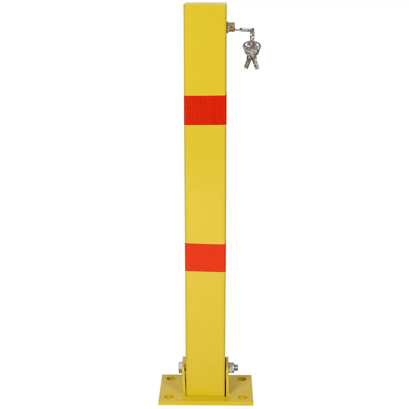 Square Parking Bollard Pole Barrier With Lock for Car Parking Protection and Home Garage by HouseOfZazla