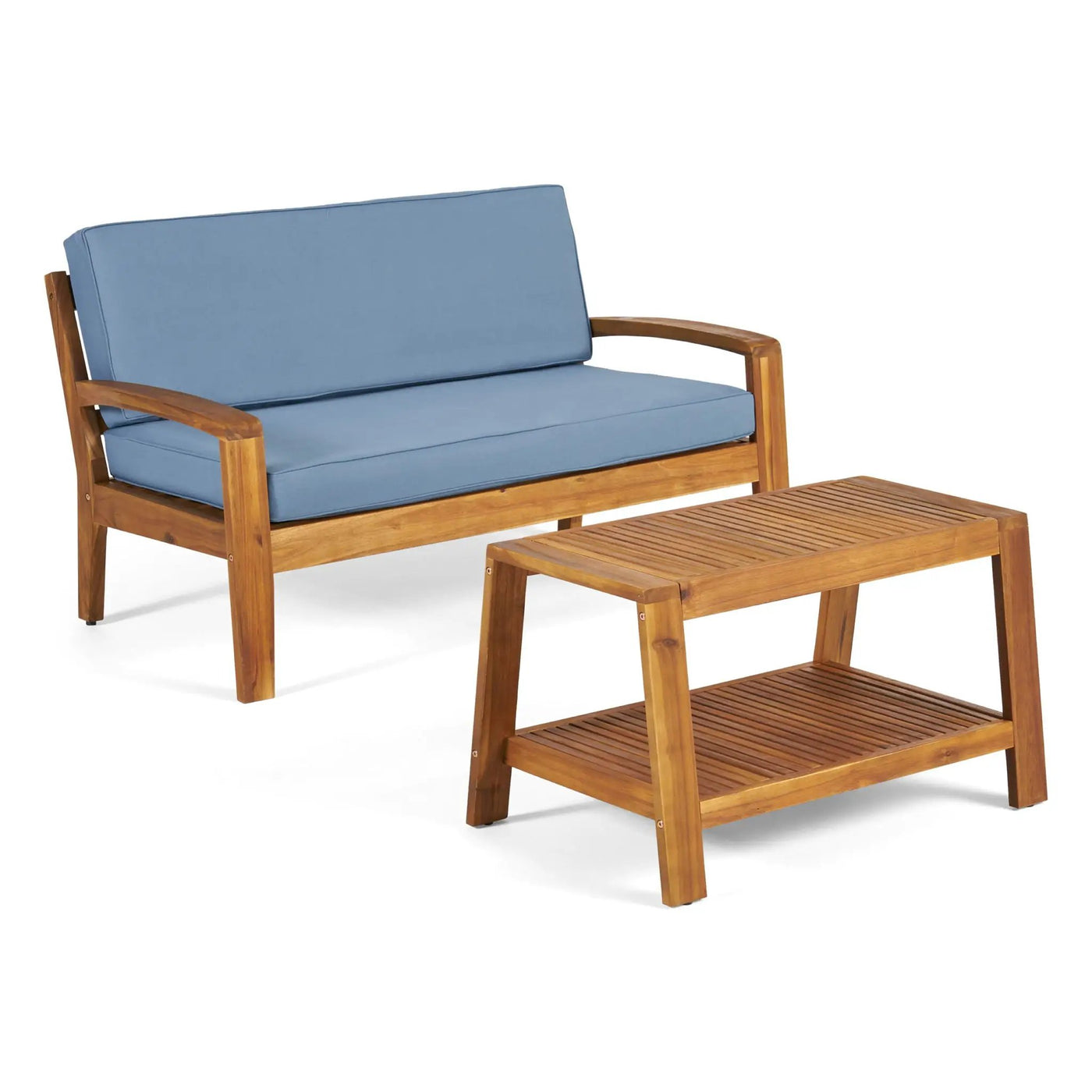 2 Piece Conversation Set, Loveseat & Coffee Table by HouseOfZazla