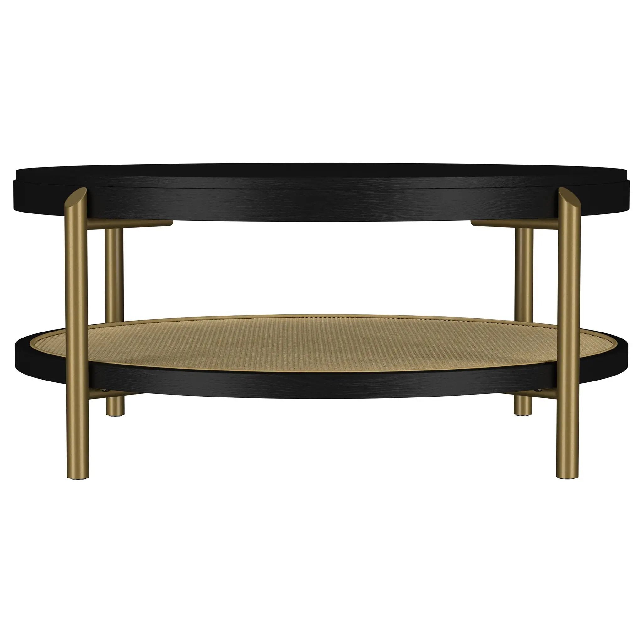 Arini 2-piece Round Coffee and End Table Set Black by Unique Piece Furniture