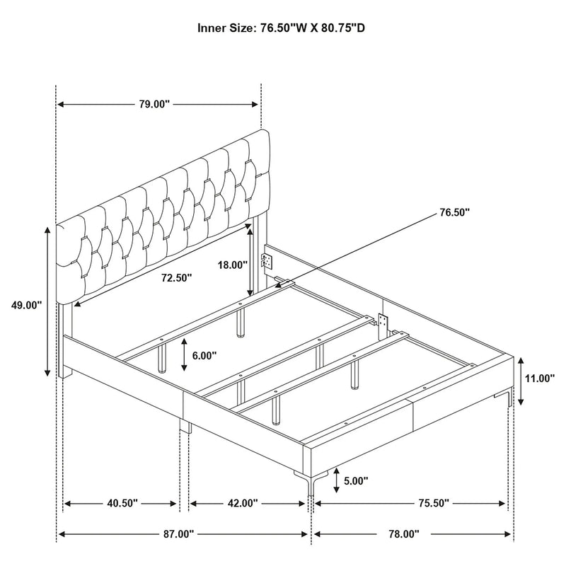James - Panel Bed