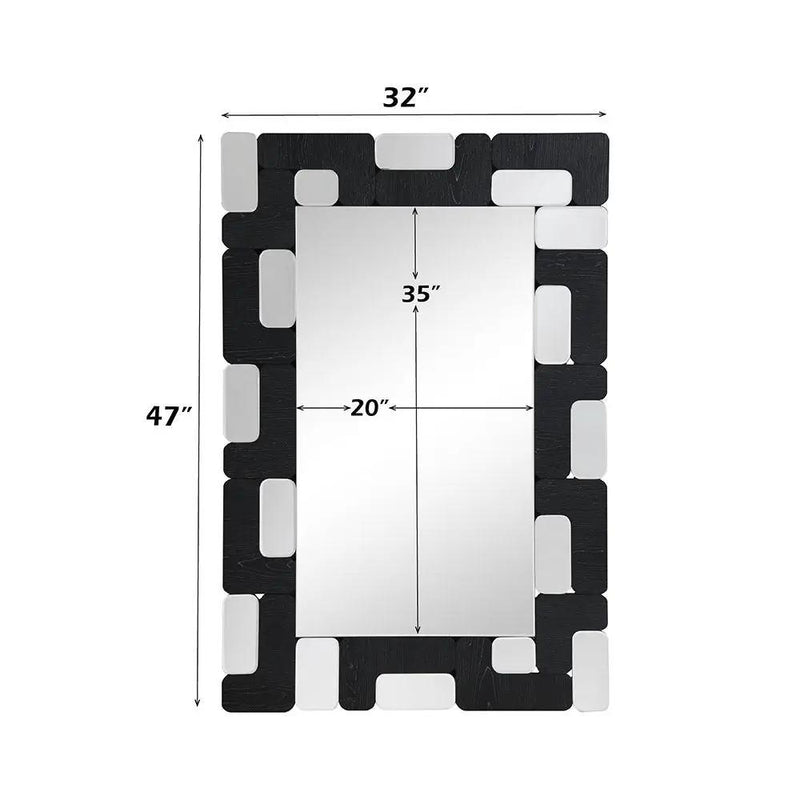 Dara - Accent Mirror - Black by Unique Piece Furniture
