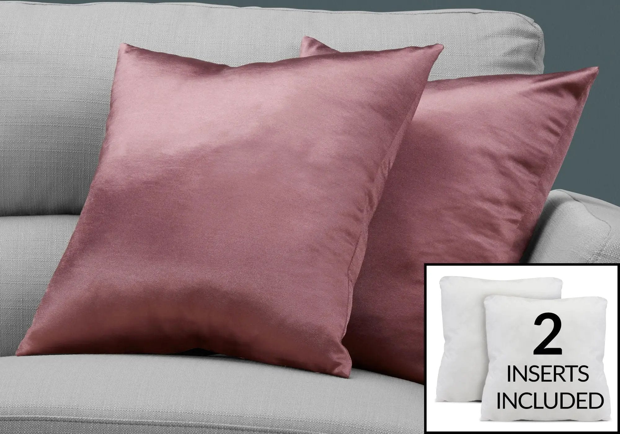 Square Decorative Throw Pillows with Hypoallergenic Insert by HouseOfZazla