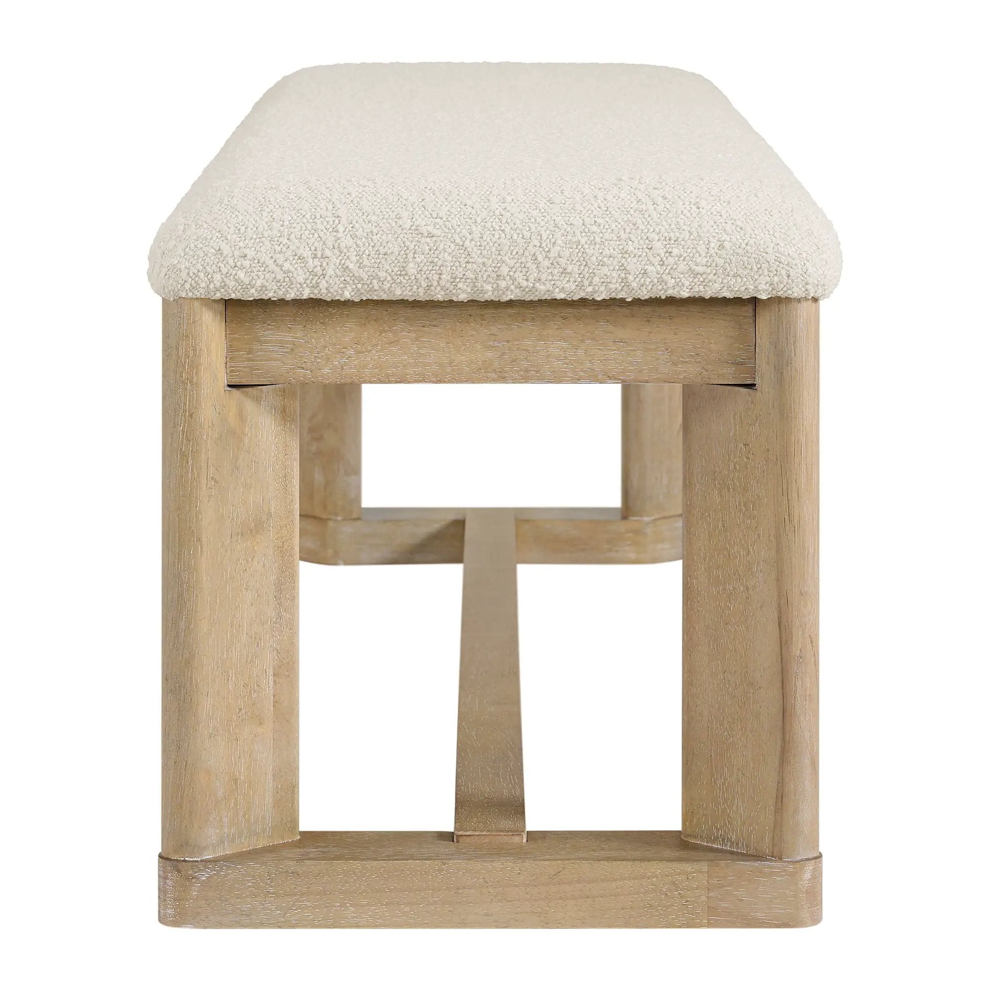 Upholstered Dining Bench - Brown by Unique Piece Furniture