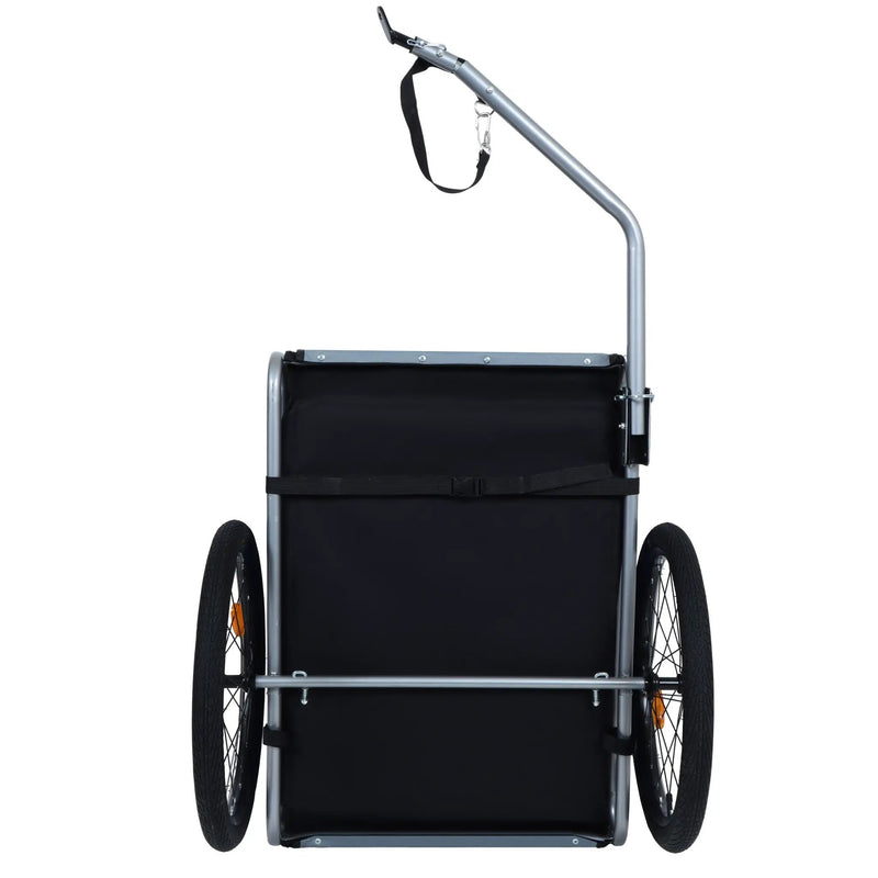 Large Folding Bike Trailer for Dogs – 66LB Capacity All-Terrain Pet Carrier by HouseOfZazla