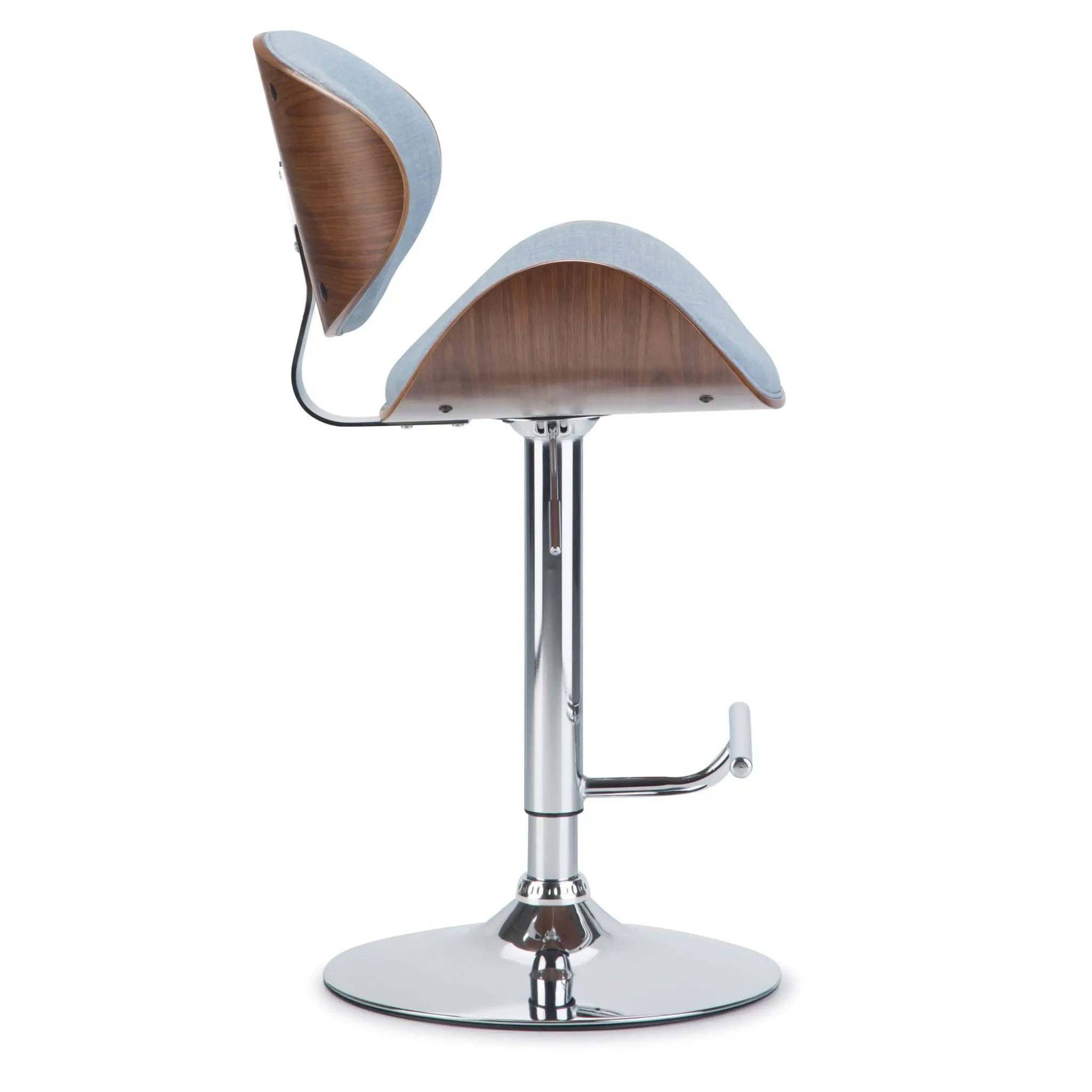 Marana - Multifunctional Handcrafted Bentwood Adjustable Swivel Bar Stool by HouseOfZazla