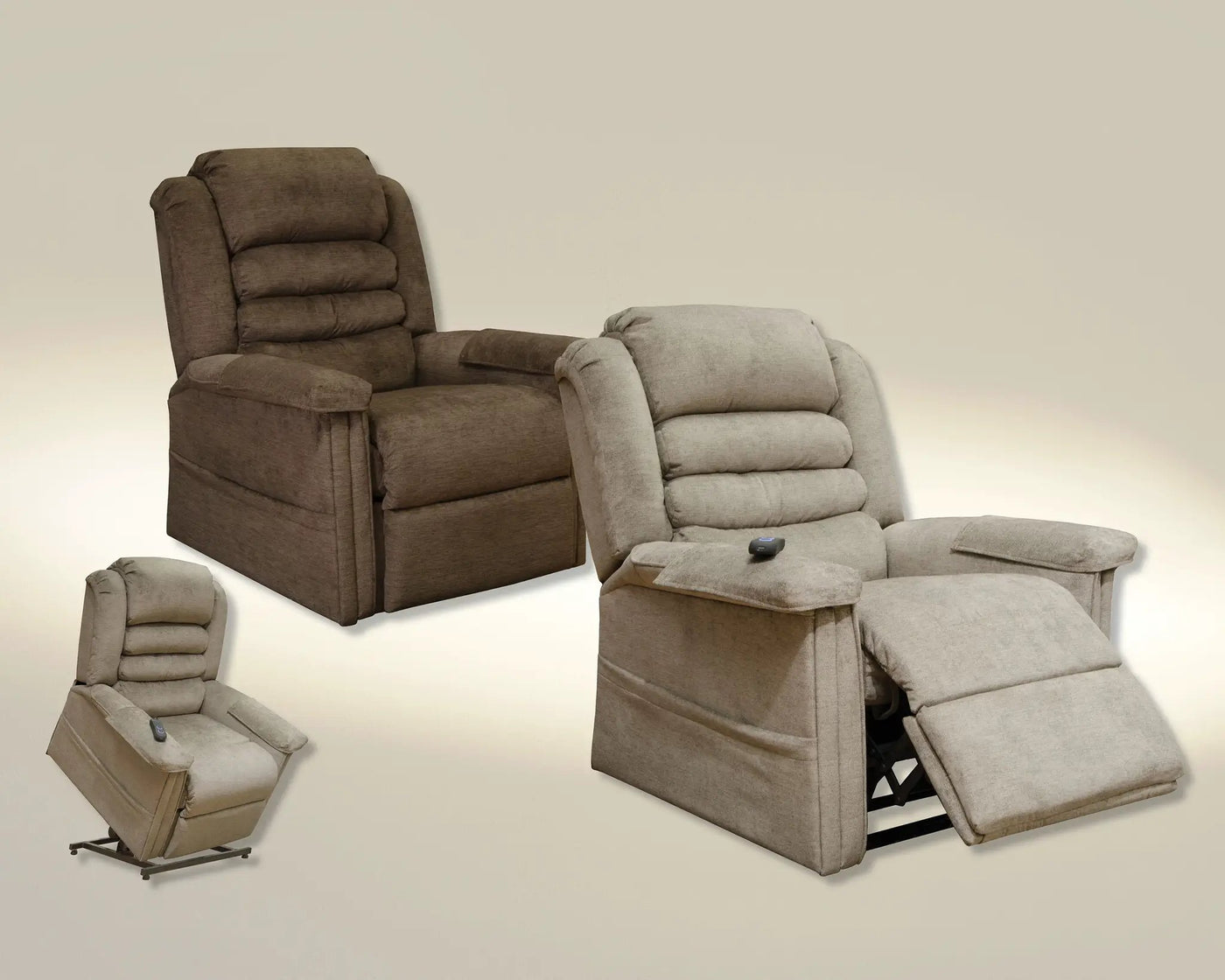 Invincible - Power Lift Full Lay Out Chaise Recliner by Unique Piece Furniture