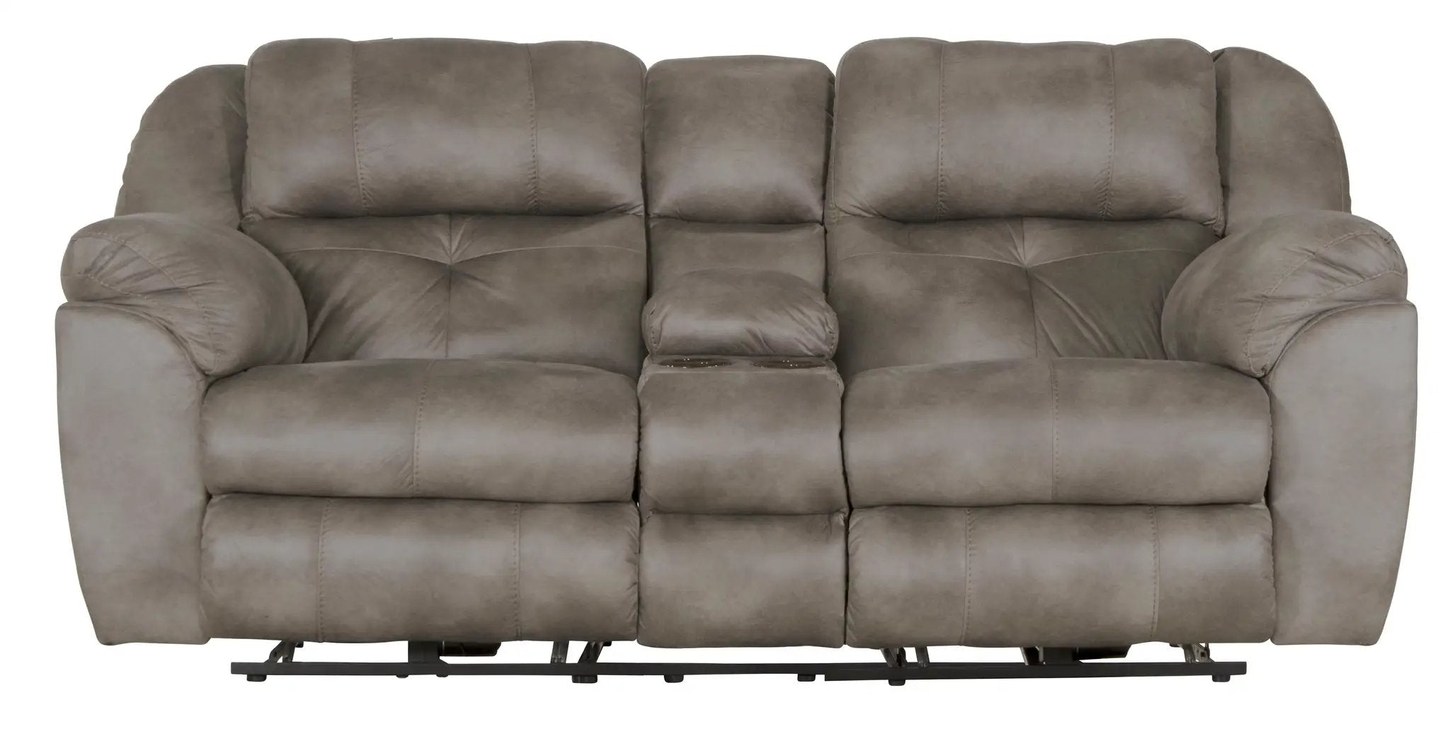 Ferrington - Power Lay Flat Reclining Console Loveseat with Power Adjustable Headrest by Unique Piece Furniture