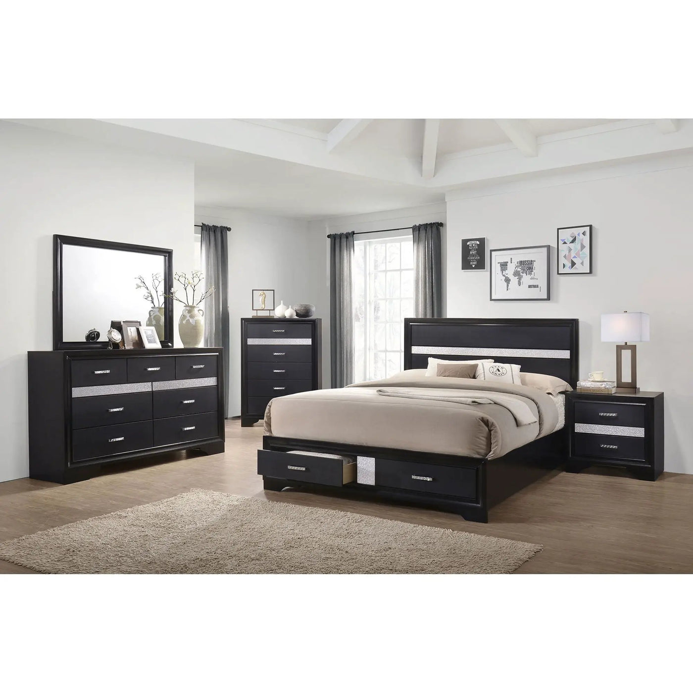 Annie - 5 Piece Bedroom Set by HouseOfZazla