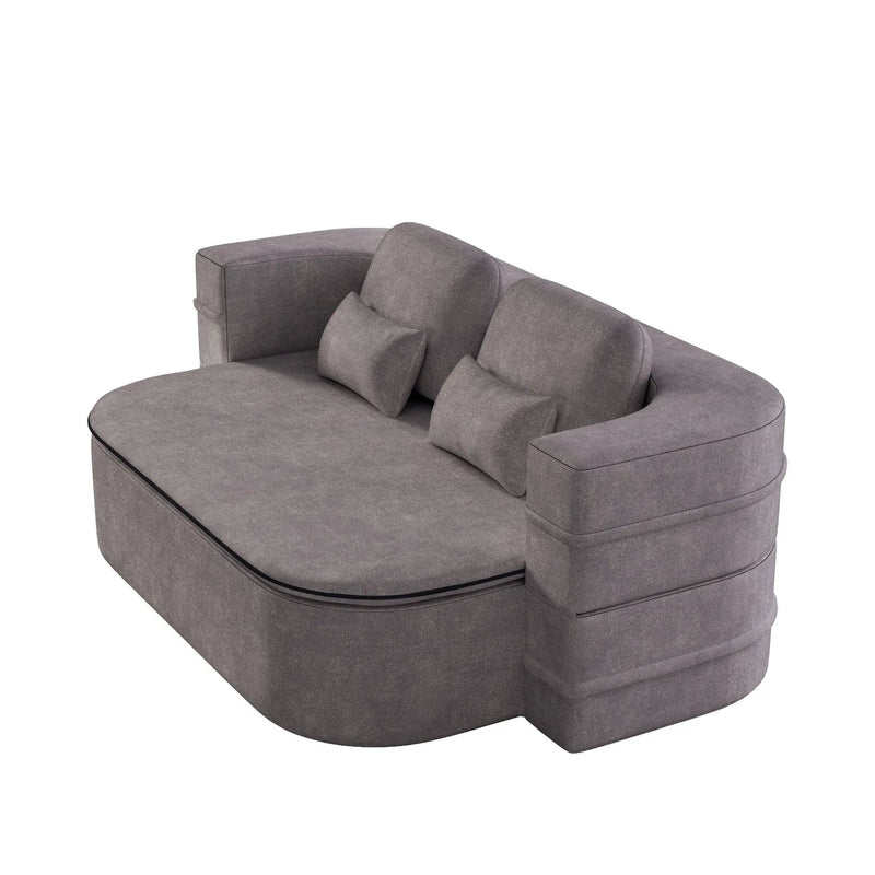 2 In 1 Foldable Sofa Bed With Multi Functional Blanket, Floor Lounge Sofa by HouseOfZazla