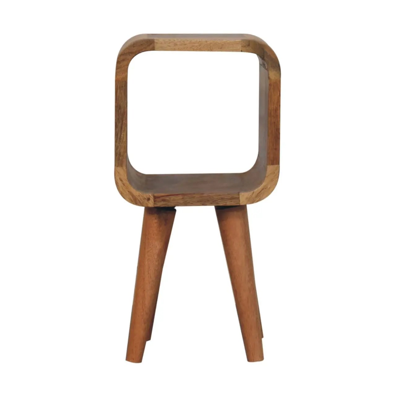 Minimalist Open Curved Nightstand by Unique Piece Furniture