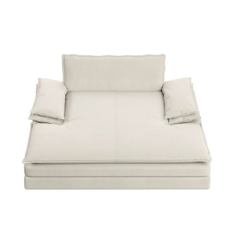 Modern Oversized Double Chaise Lounge Chair