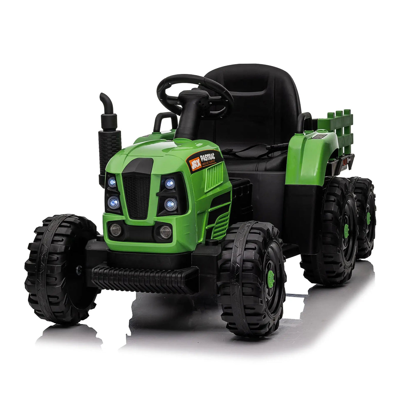 Ride On Tractor with Trailer, 24V Powered Electric Toy for Kids by HouseOfZazla