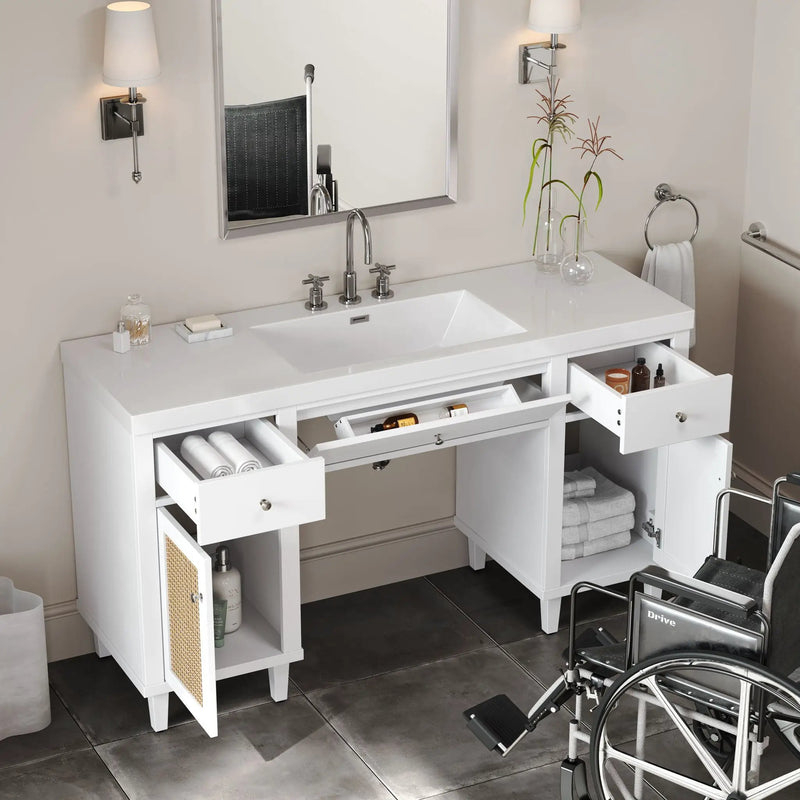 Bathroom Vanity With Sink, Spacious Storage Cabinet by HouseOfZazla
