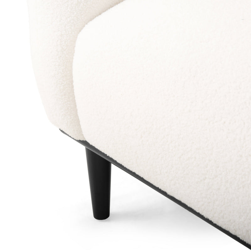 Bouclé Fabric Loveseat Sofa - 50 Inch by HouseOfZazla