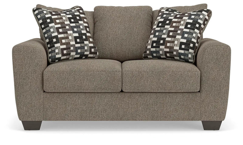 Triston-Peaks - Loveseat - Suede by Unique Piece Furniture