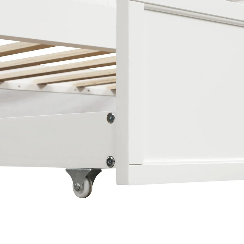 Twin Size Daybed & Twin Size Trundle - White by HouseOfZazla