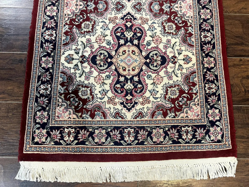 Sino Persian Runner Rug 2.7 x 8, Floral, Handmade, 250 KPSI by Jewel Rugs