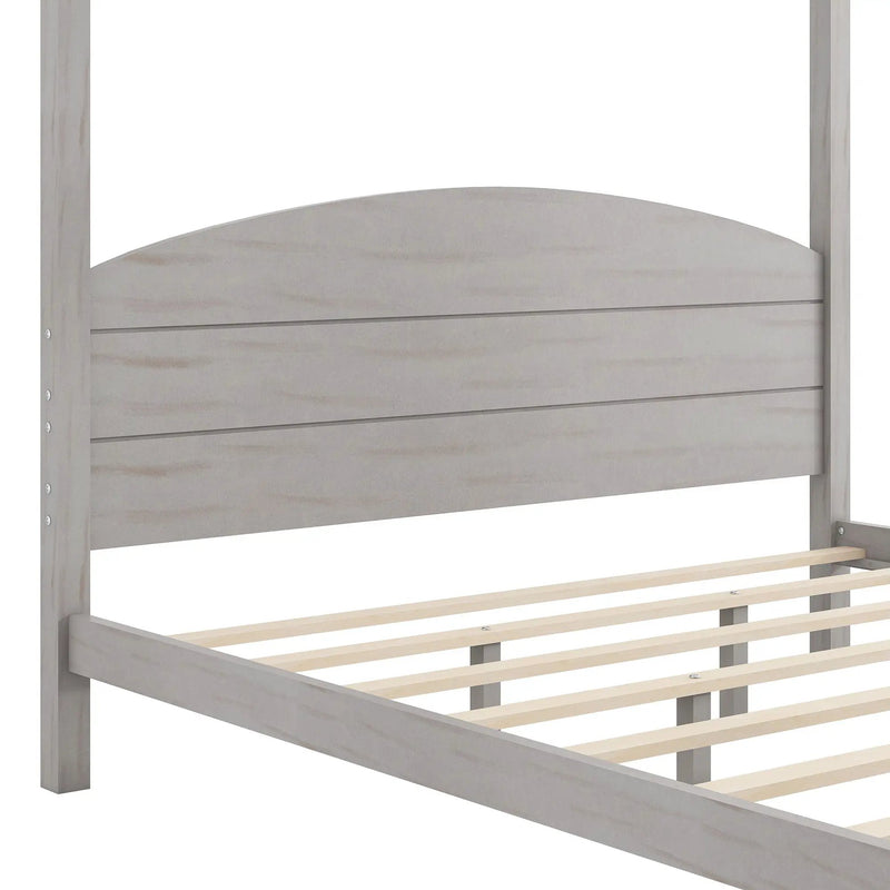 anopy Platform Bed With Headboard And Support Legs by Unique Piece Furniture