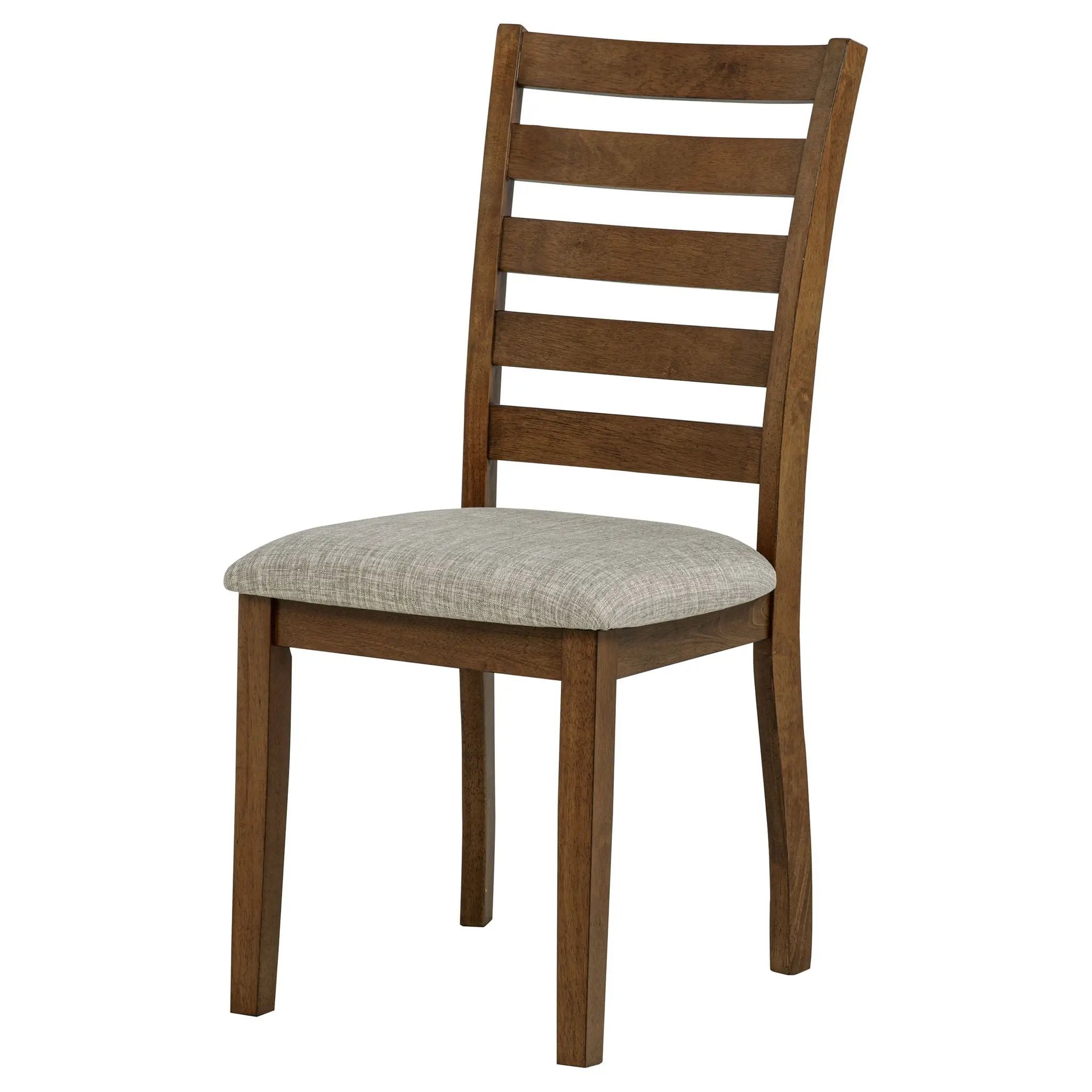 Atwood Wood Dining Side Chair Upholstered Seat Warm Brown by Unique Piece Furniture