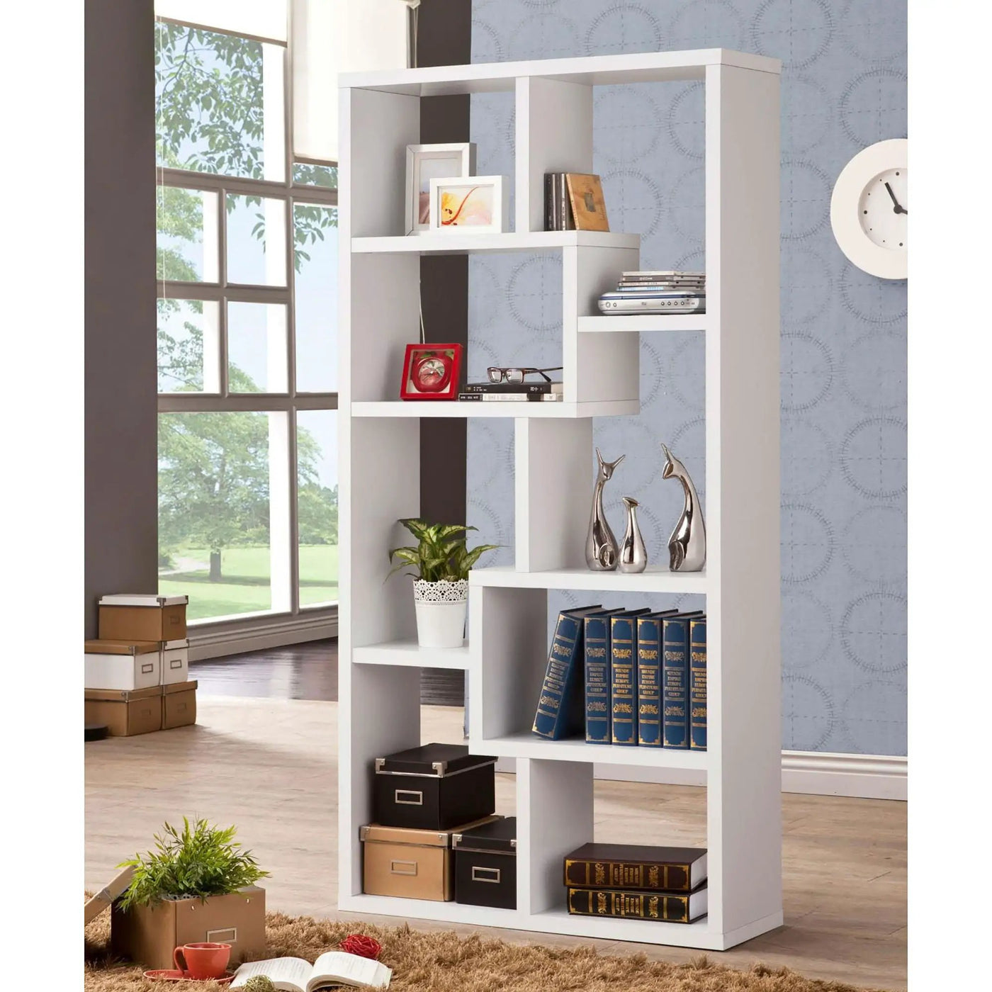 8 Shelf Geometric Bookcase by HouseOfZazla