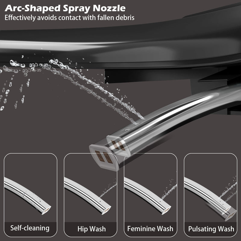 Smart Toilet with Bidet Built-In, Heated Seat, and Advanced Features by HouseOfZazla