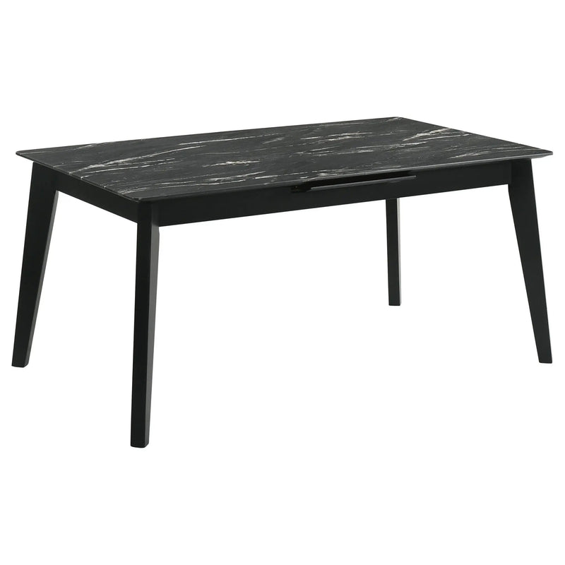Crestmont 7-piece Extension Leaf Dining Table Set Black by Unique Piece Furniture