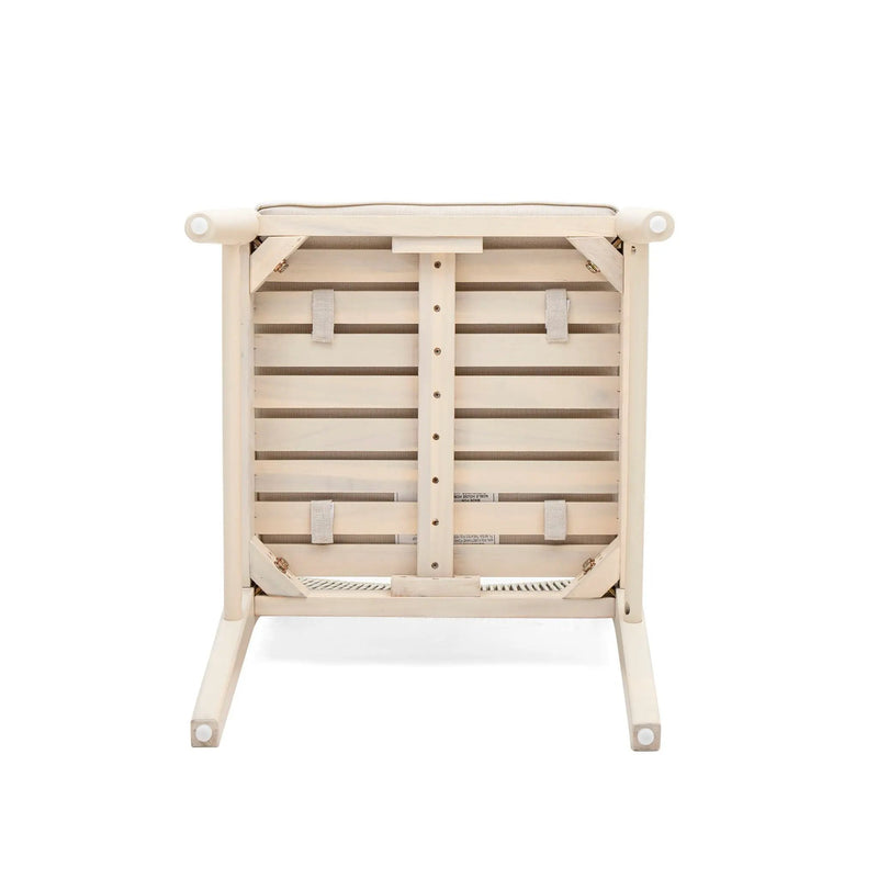 Cordoba Dining Chair Set of 2 - Comfortable Armless Beige Chairs by HouseOfZazla