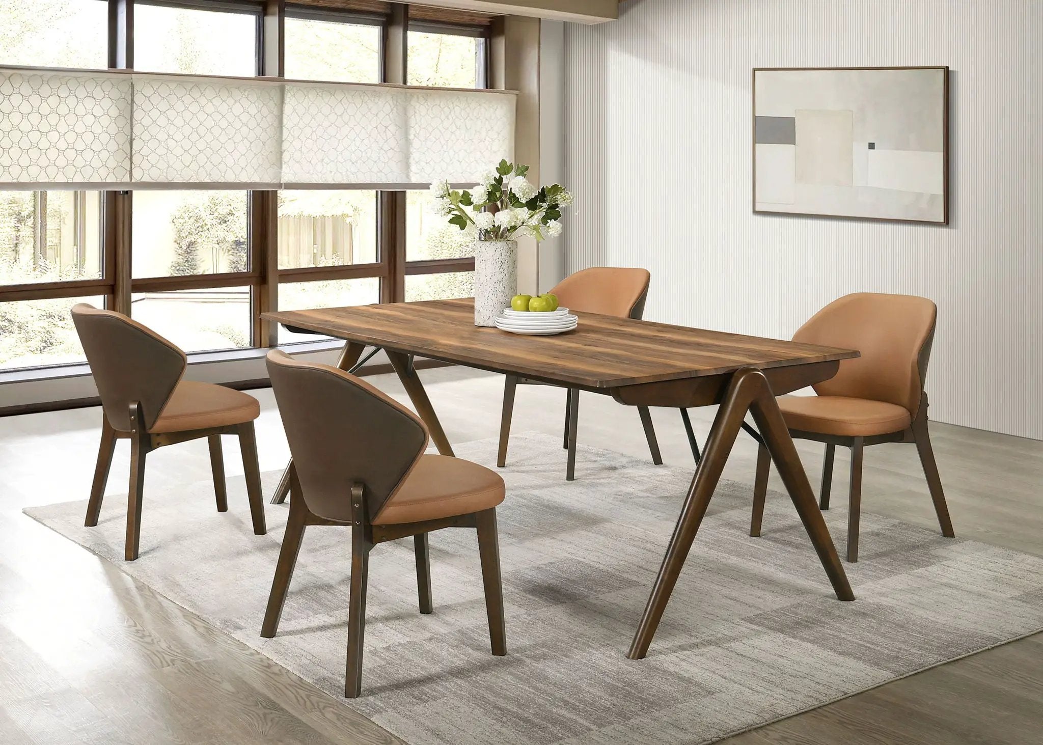 Randolph 5-piece Rectangular Dining Table Sheesham and Brown by Unique Piece Furniture