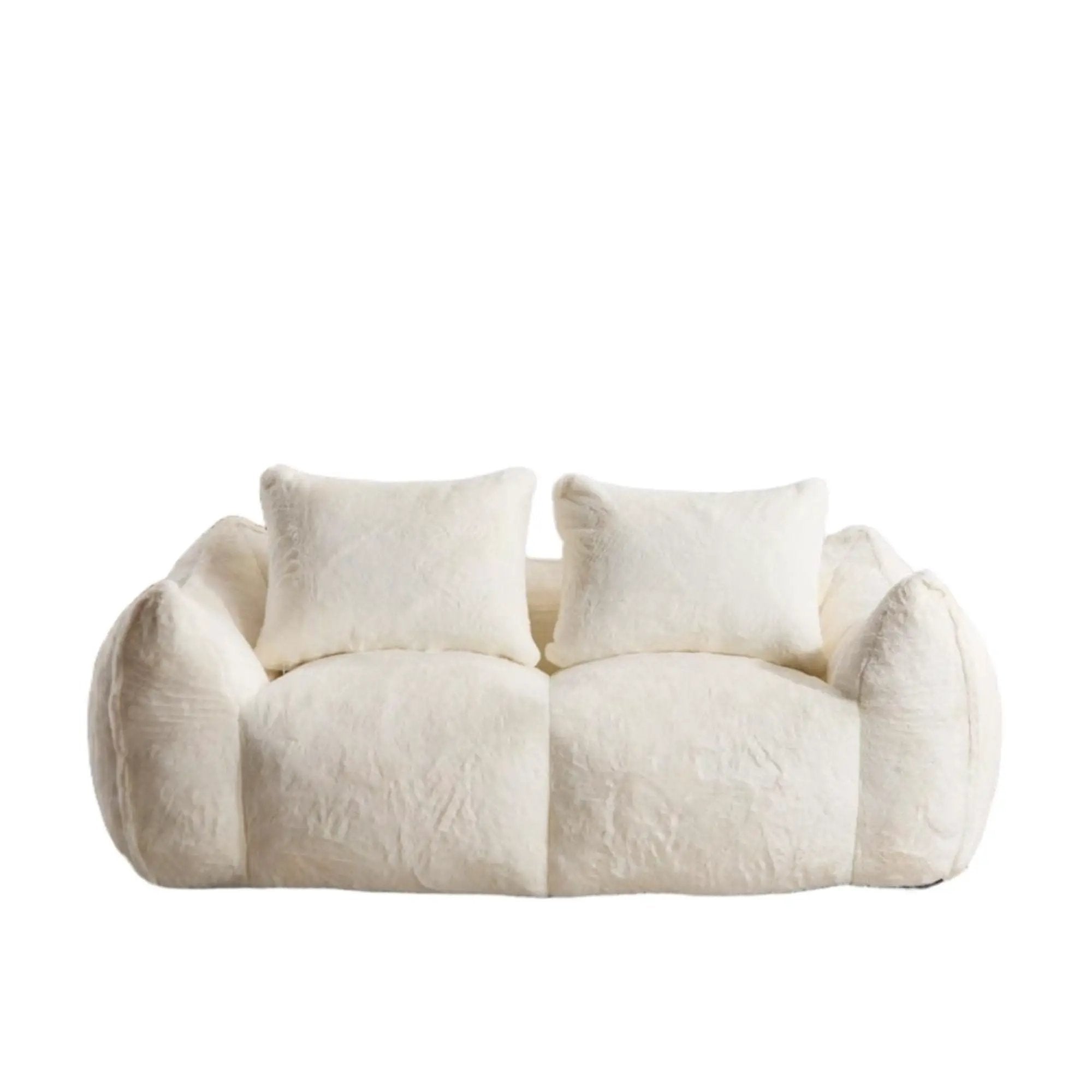 Giant Bean Bag Couch, Ultra Soft Fluffy Loveseat For Living Room by Unique Piece Furniture