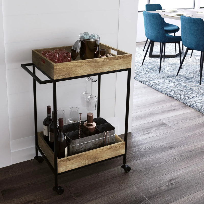 Simons - Bar Cart - Natural by Unique Piece Furniture