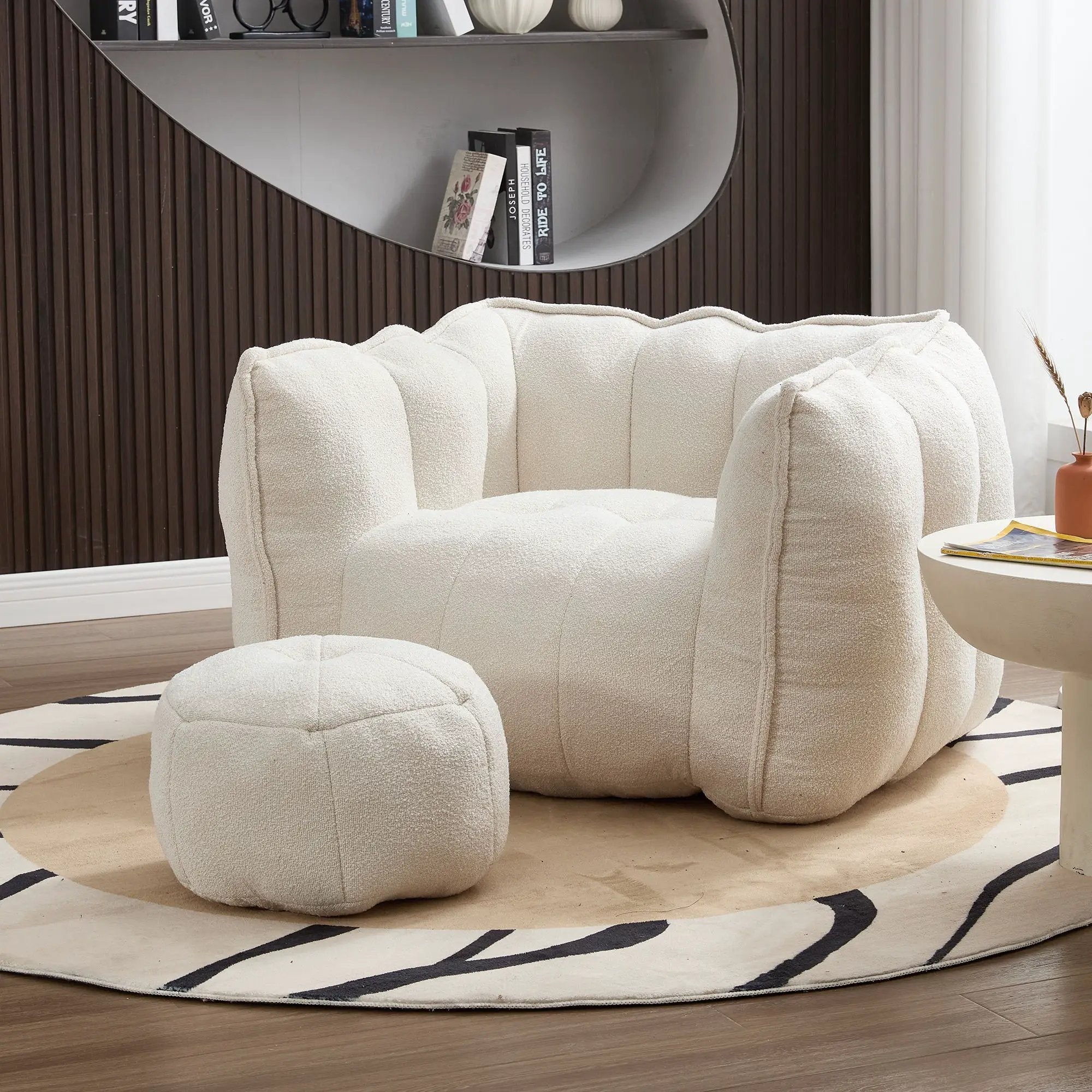 Soft Bean Bag Chair With High Resilient Foam by HouseOfZazla