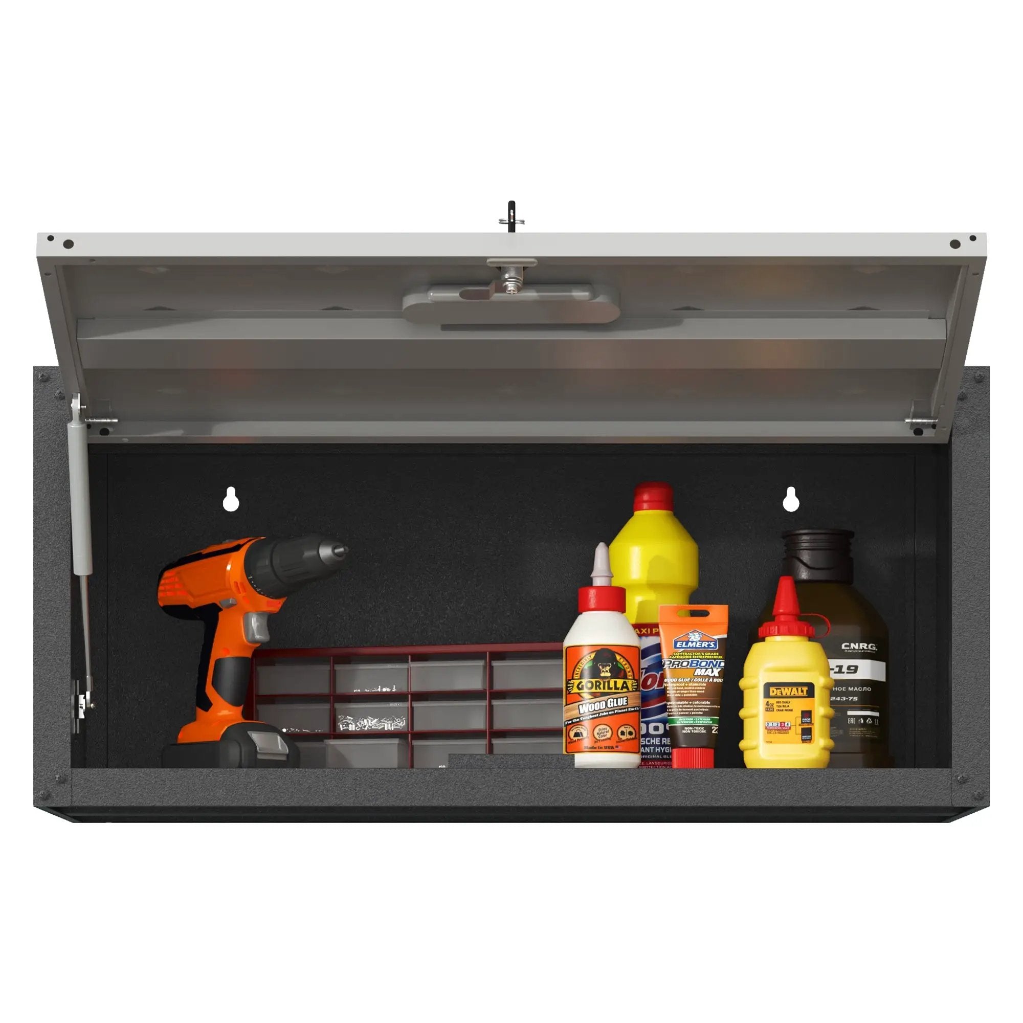 Heavy Duty Metal Wall Mounted Tool Storage Cabinet by HouseOfZazla