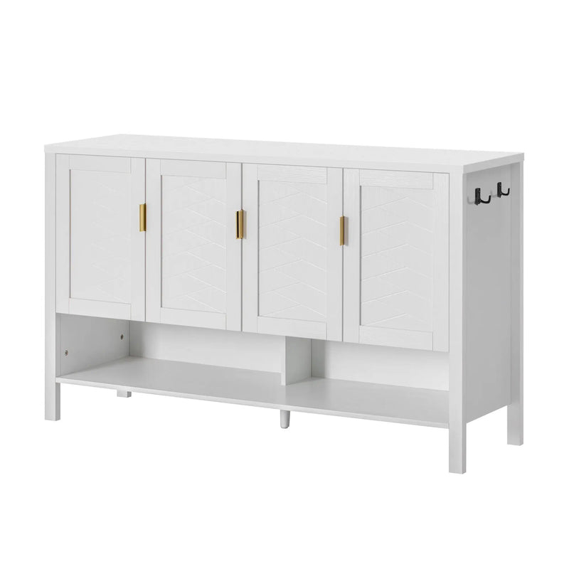 U_STYLE 55.1'' Storage Sideboard with 4-Doors by HouseOfZazla