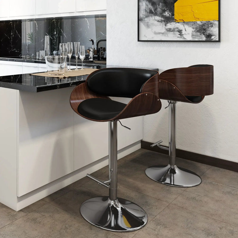 Amery - Mid Century Modern Adjustable Swivel Bar Stool by HouseOfZazla