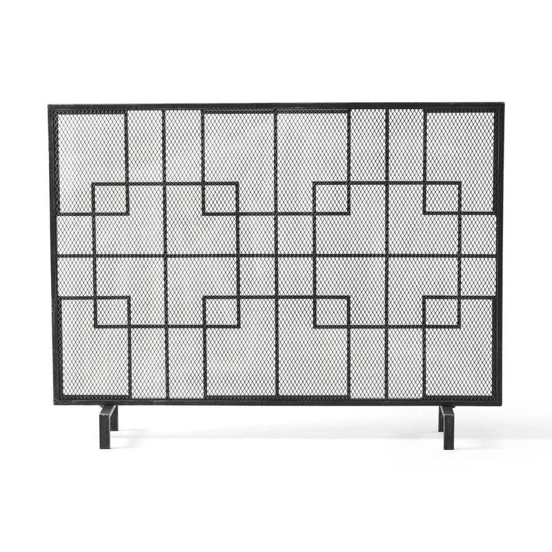 Dorothy Modern Single Panel Iron Fire Screen by HouseOfZazla