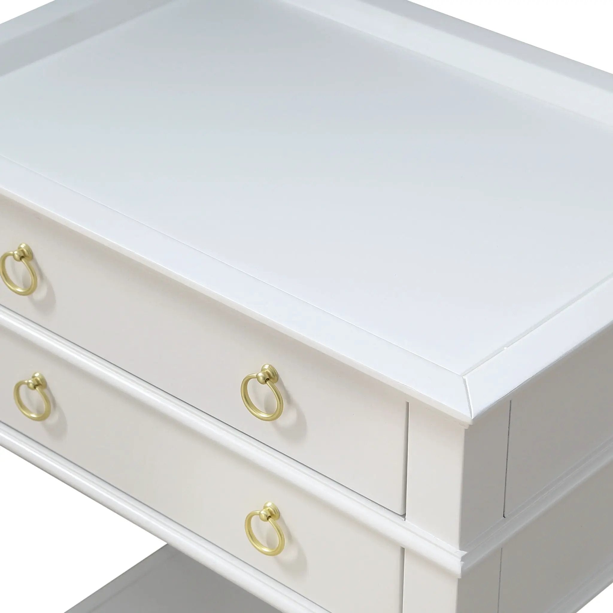 Carmona - 2 Drawer Tray Top Nightstand Pulls by HouseOfZazla