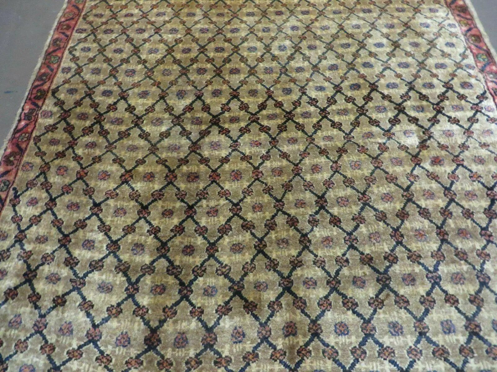 4' X 6' Handmade Indian Allover Wool Rug Camel Hair Color #119 by Jewel Rugs