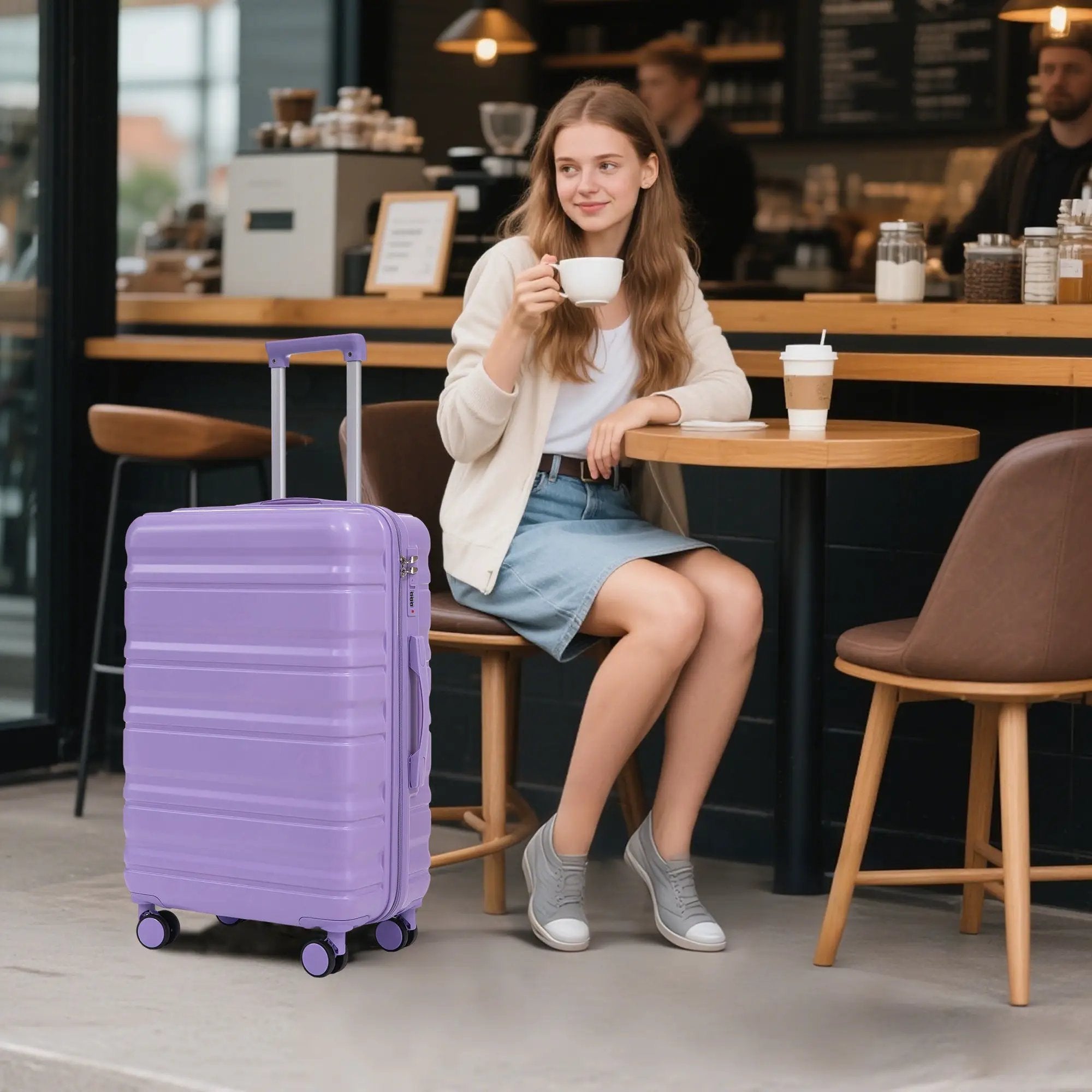HIFINE TOURIST 20"/24"/28" 3 Pcs ABS Spinner Wheel Luggage Set by HouseOfZazla