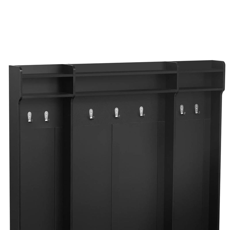 5 In 1 Entryway Bench With Coat Rack, 7 Sturdy Hooks, 2 Spacious Drawers And Adjustable Shelves by HouseOfZazla