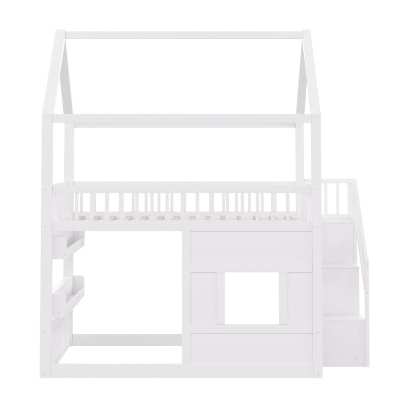 House Bed With Built-In LED Shelf Light by HouseOfZazla