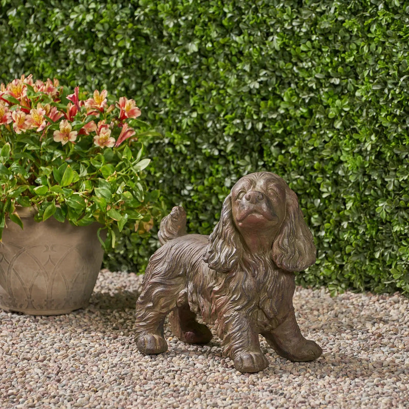 Josie Dog Cast Stone Garden Statue by HouseOfZazla
