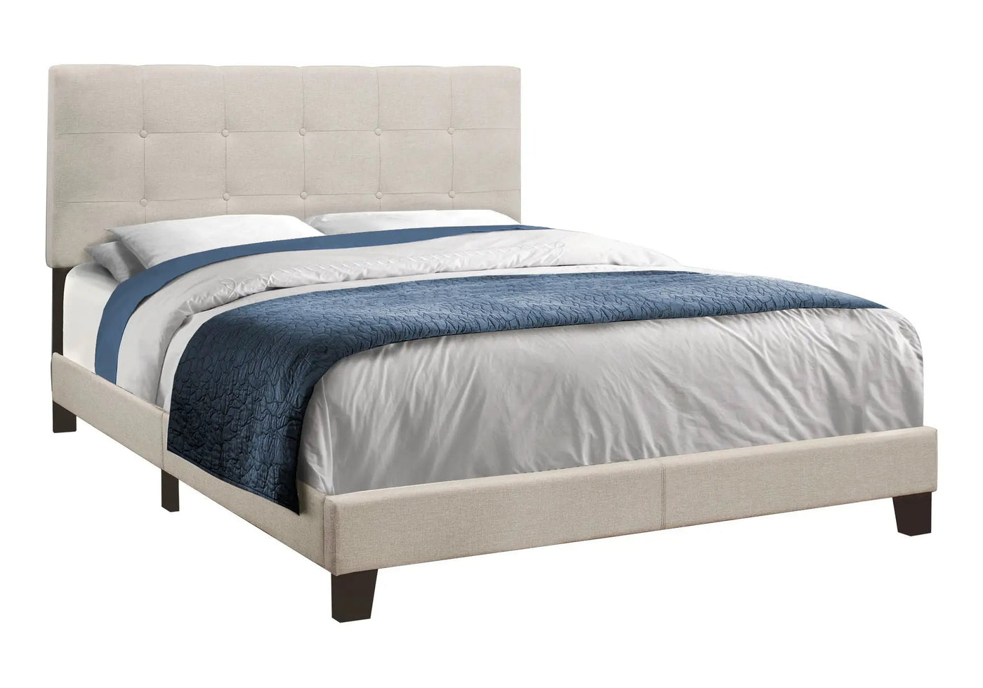 Bed, Upholstered, Frame Only, Transitional by Unique Piece Furniture