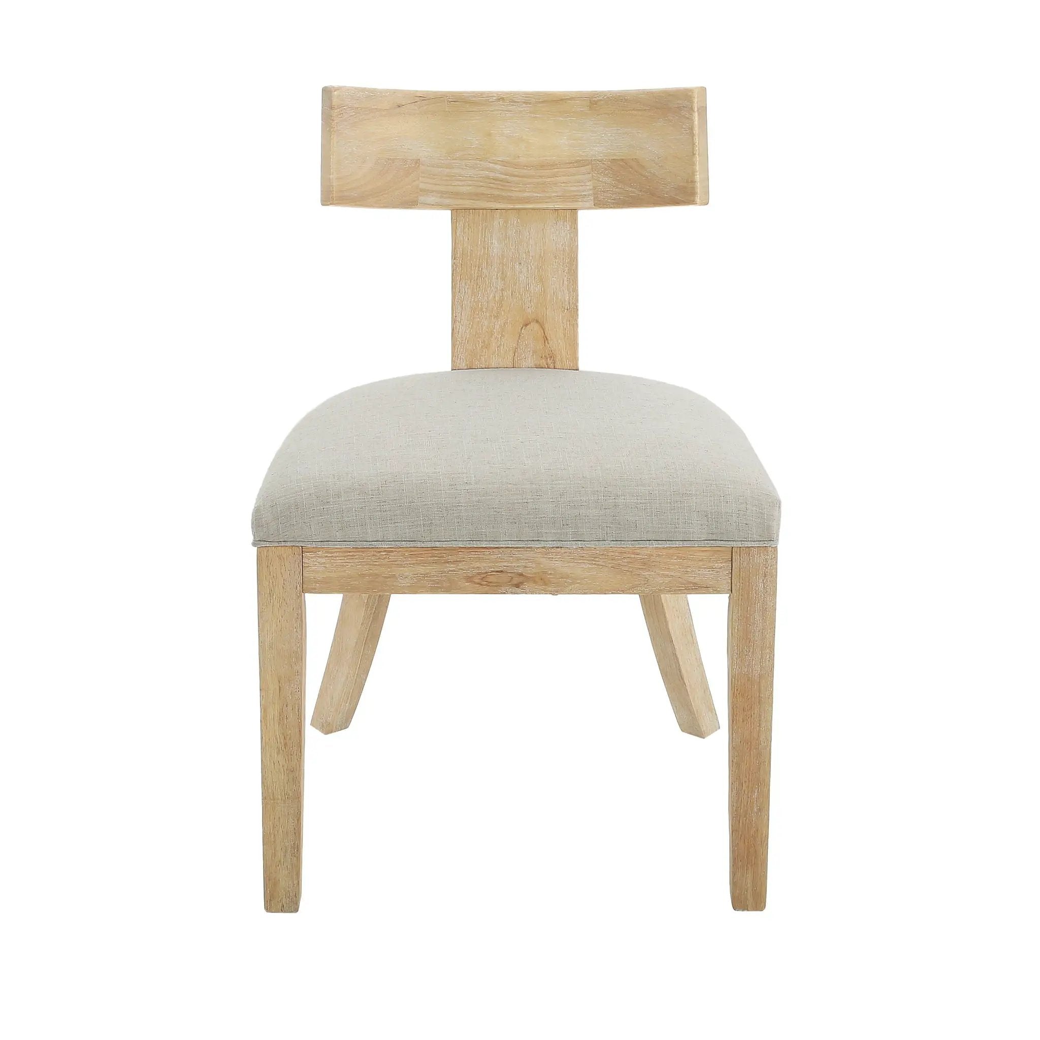 Contemporary Fabric Upholstered Side Dining Chairs Set With Curved Back by HouseOfZazla