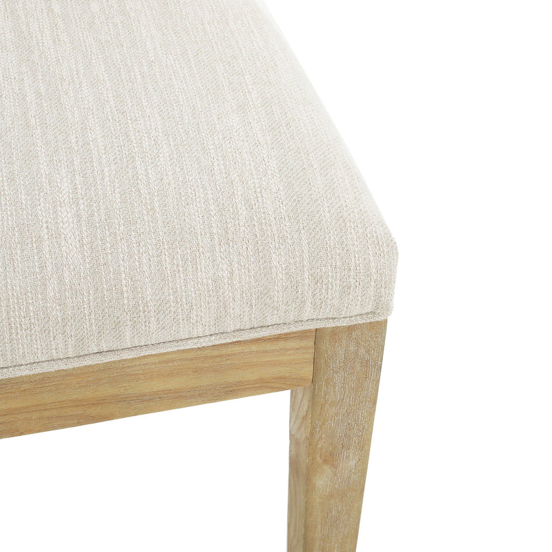 Farmhouse Style Fabric Upholstered Side Dining Chair Set by HouseOfZazla