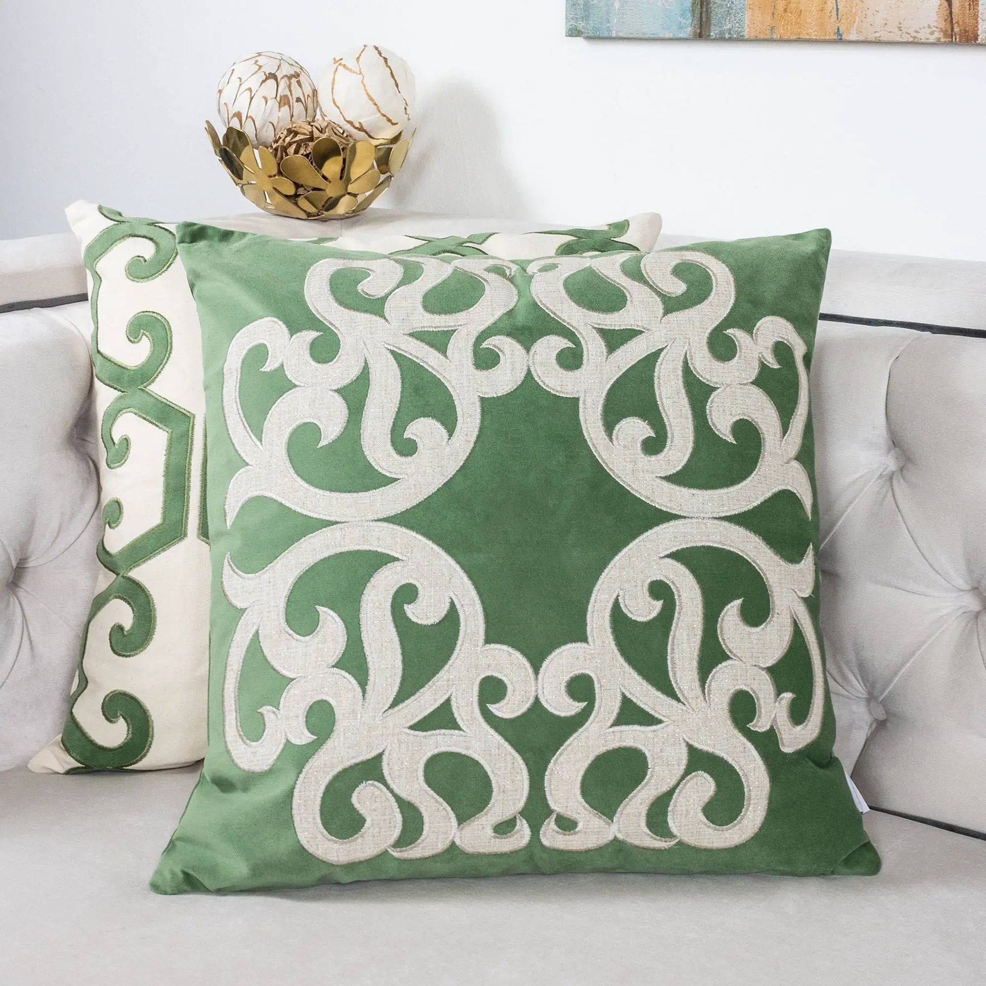 Dora - Pillow Cover With Matching Back by Unique Piece Furniture