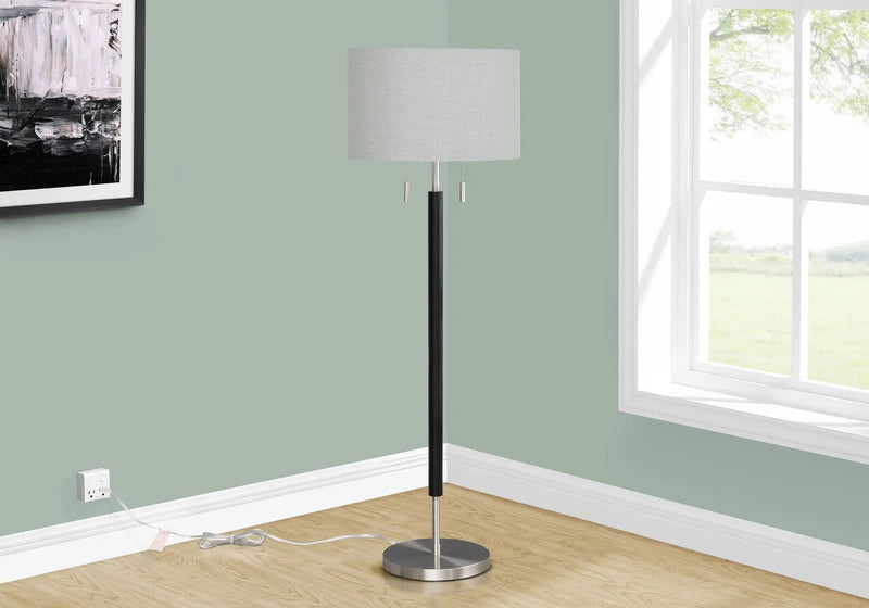 Floor Lamp Lighting - Black by Unique Piece Furniture