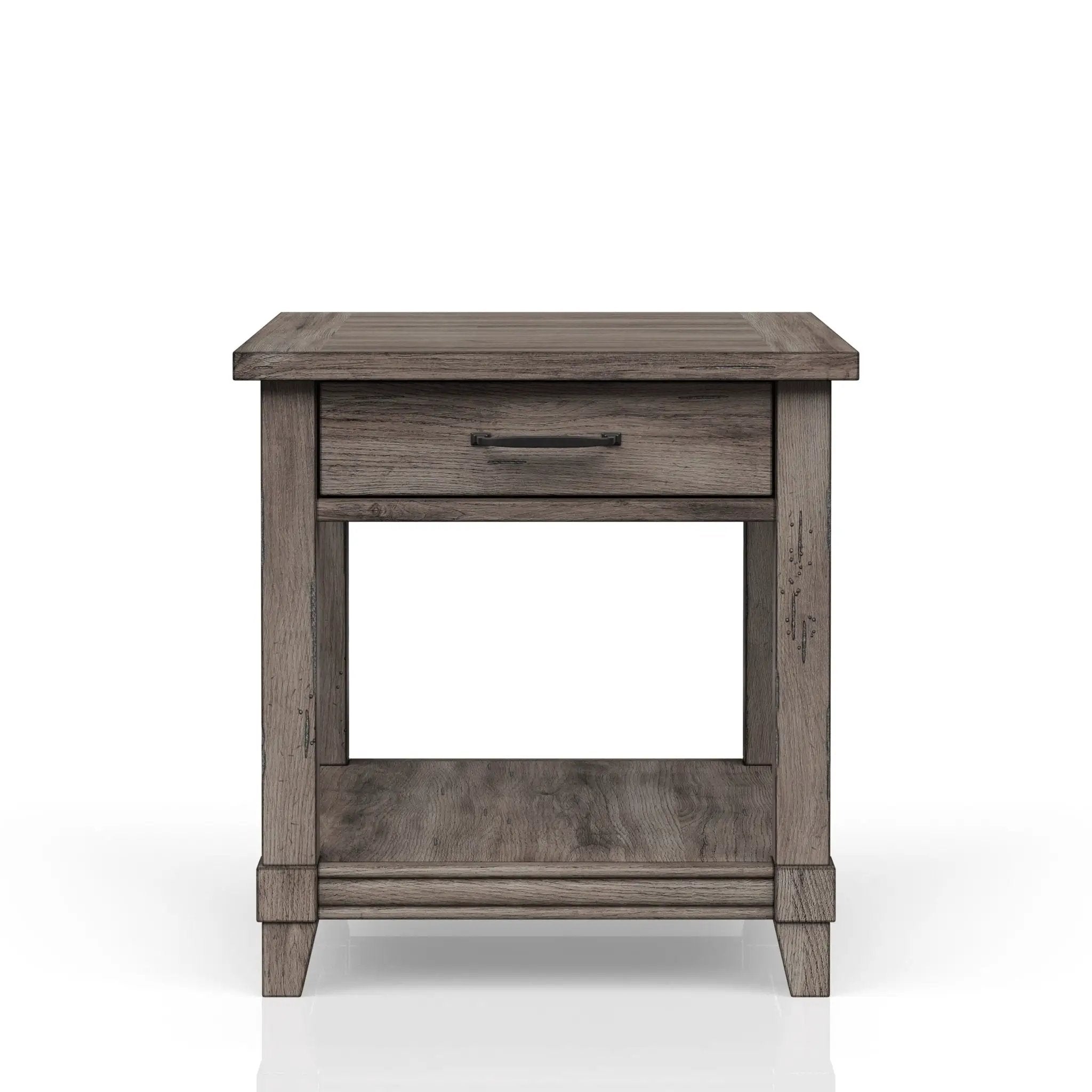 End Table With Storage Drawer Usn - Gray by Unique Piece Furniture