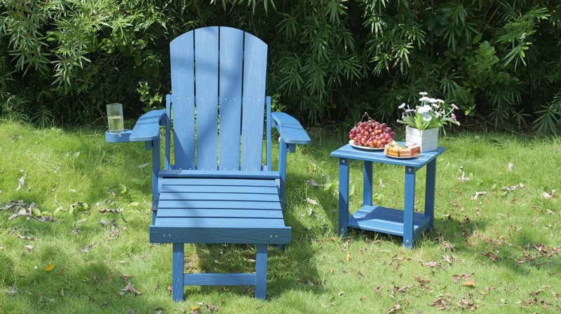 Outdoor Adjustable Lounge Chair with Cup Holder by HouseOfZazla