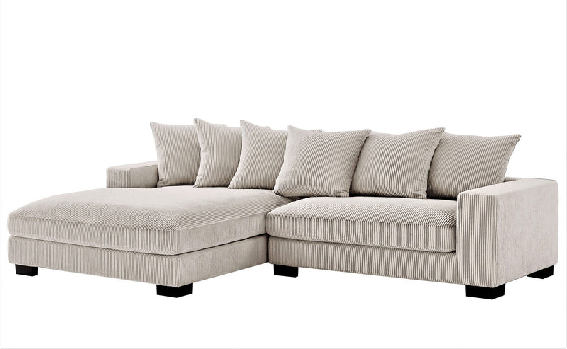 Luxe - Oversized 2 Piece Sectional Couches For Living Room, L Shaped Sofa With Chaise by HouseOfZazla